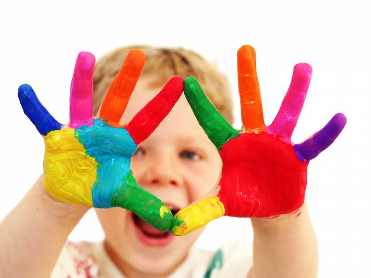 Cómo hacer pintura de dedos para niños