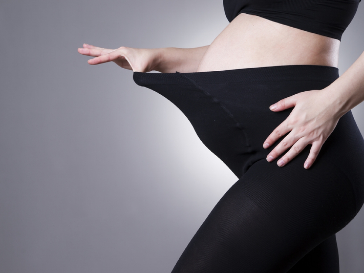Vellette Pantimedias para mujeres embarazadas Premama Leggings para Mujer 300Den