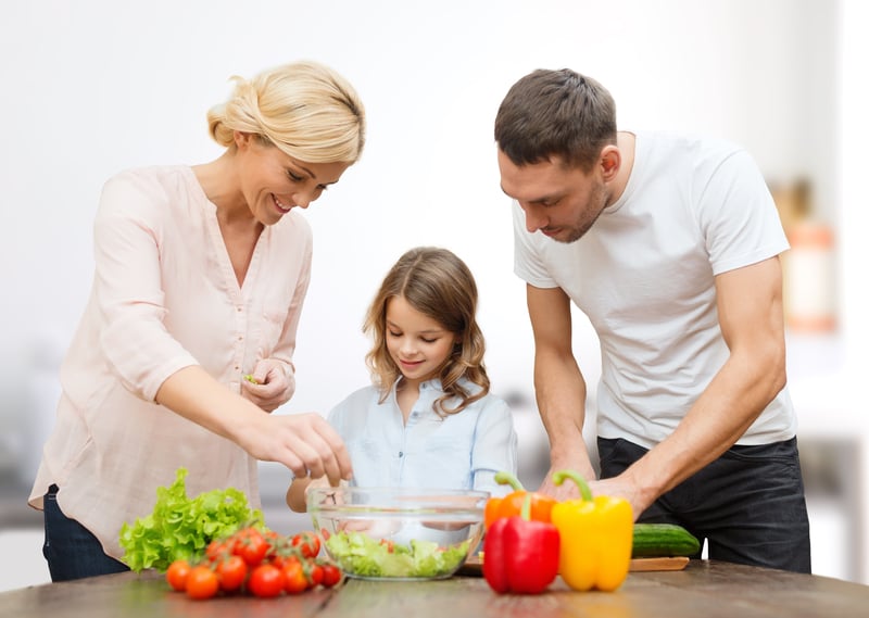 Cocinando con niños