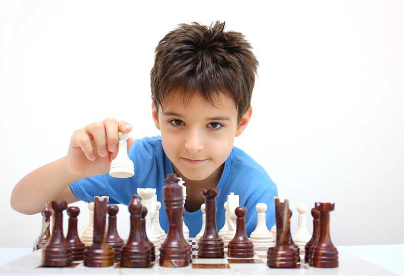 El juego de ajedrez y los niños