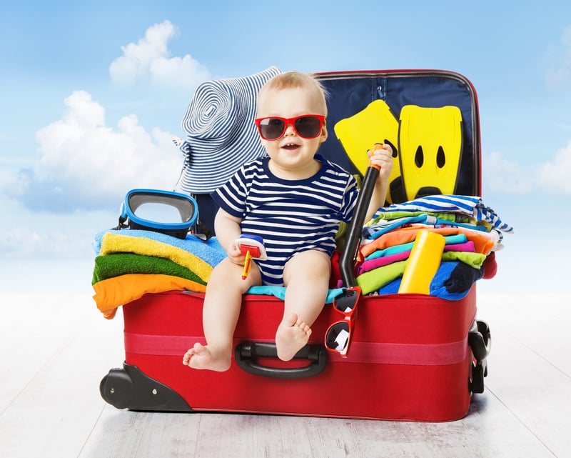 Cómo preparar un viaje de vacaciones con un bebé